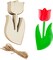 20-Pack Wooden Tulip Cutouts – 6" DIY Flower Crafts, Hanging Ornaments & Gift Tags for Home or Party Decor